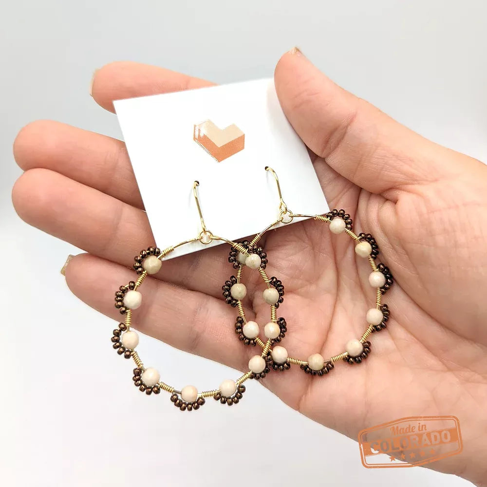 Daisy Flower Hoops
