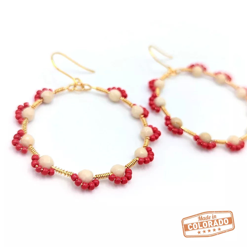 Daisy Flower Hoops