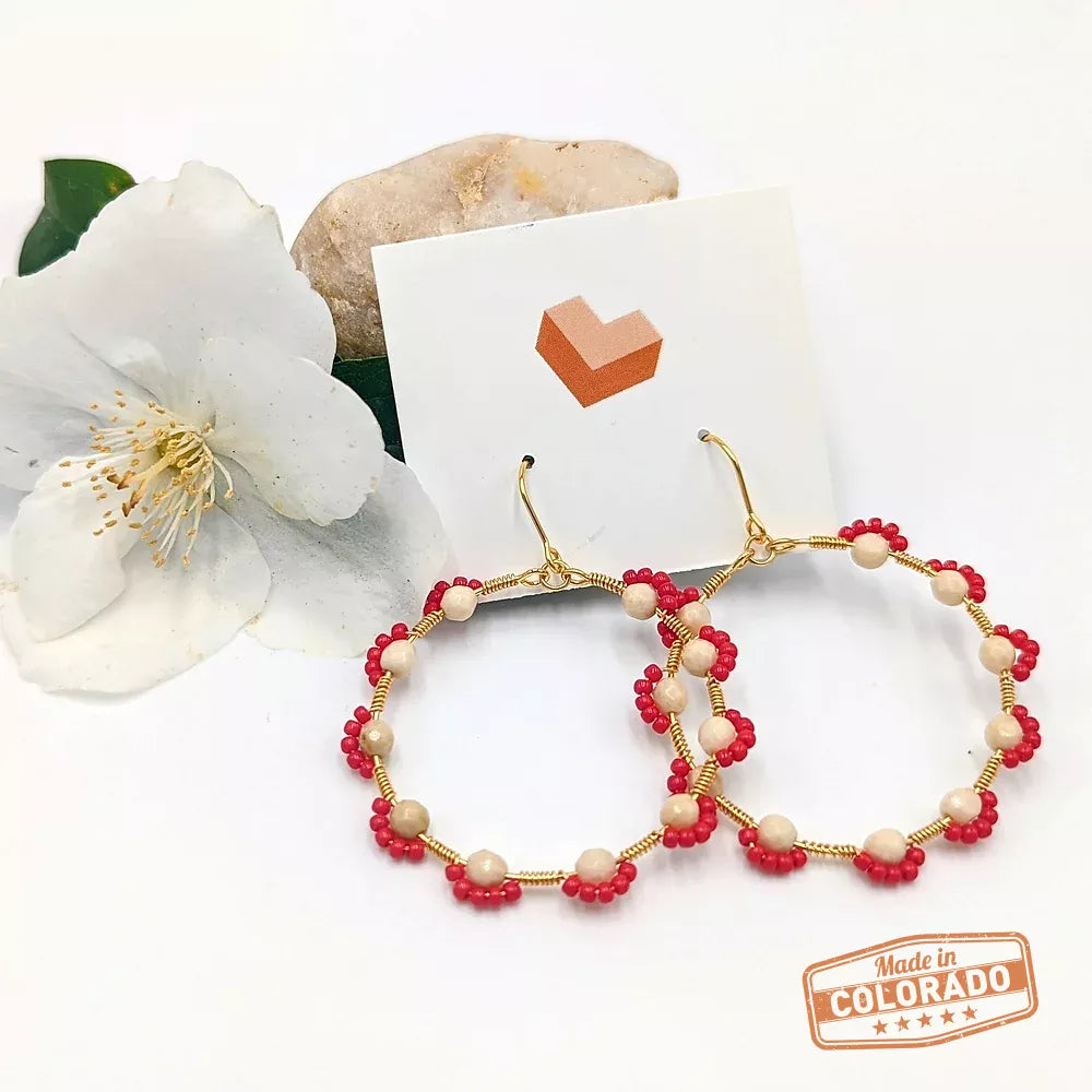 Daisy Flower Hoops