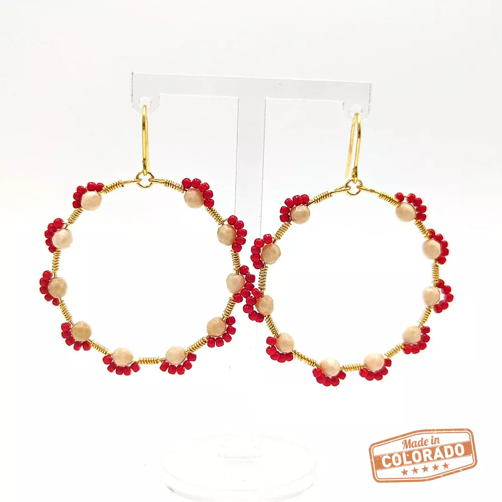 Daisy Flower Hoops