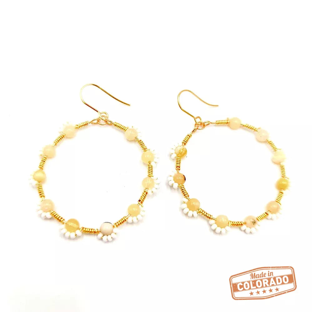 Daisy Flower Hoops