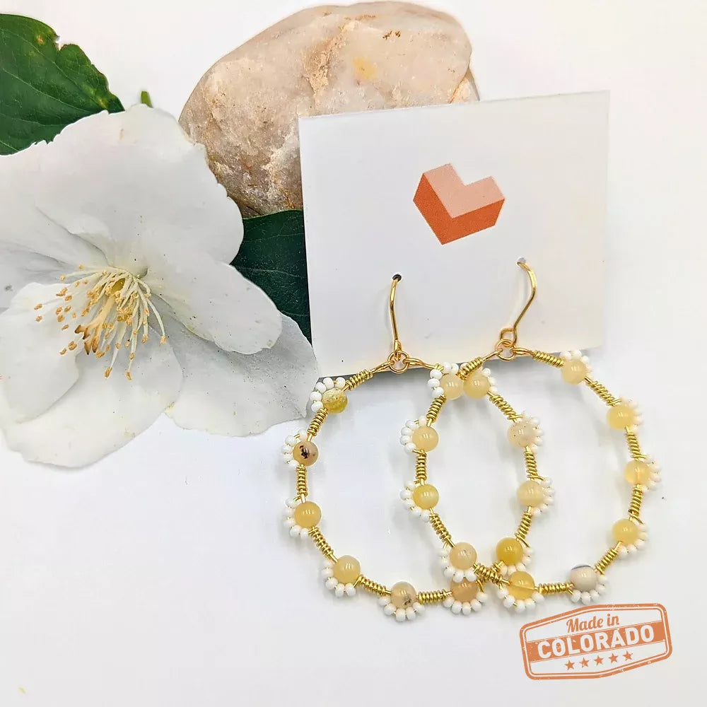 Daisy Flower Hoops