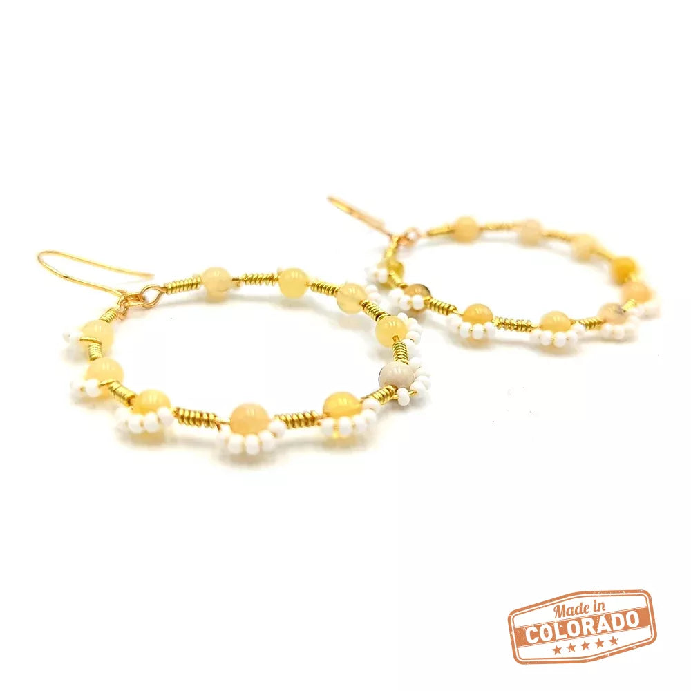 Daisy Flower Hoops
