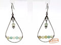 Frosted Amazonite Drop Earrings