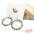 Green Serpentine Hoops
