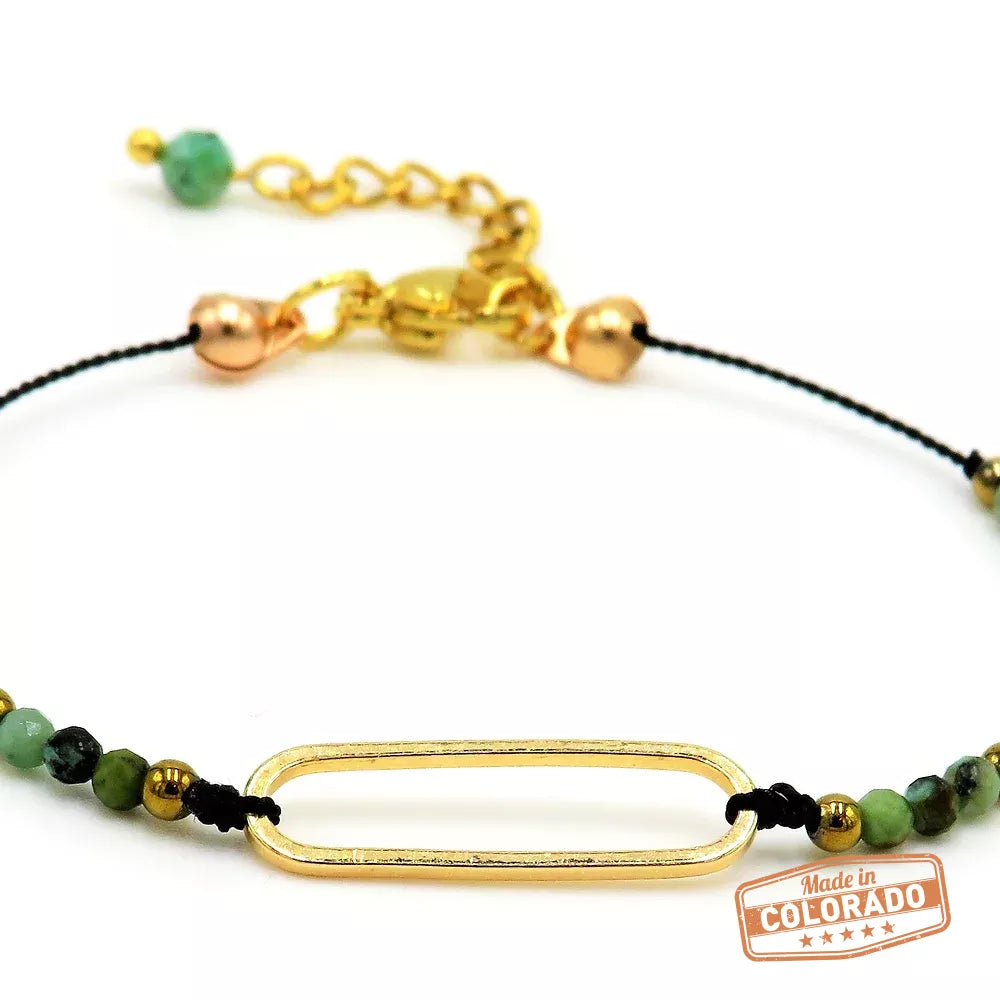 Knotted Bracelet with Natural Corals and African Turquoises