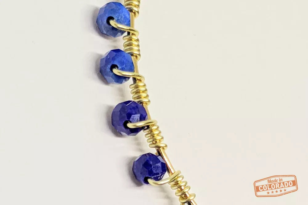 Lapis Lazuli Hoop Earrings