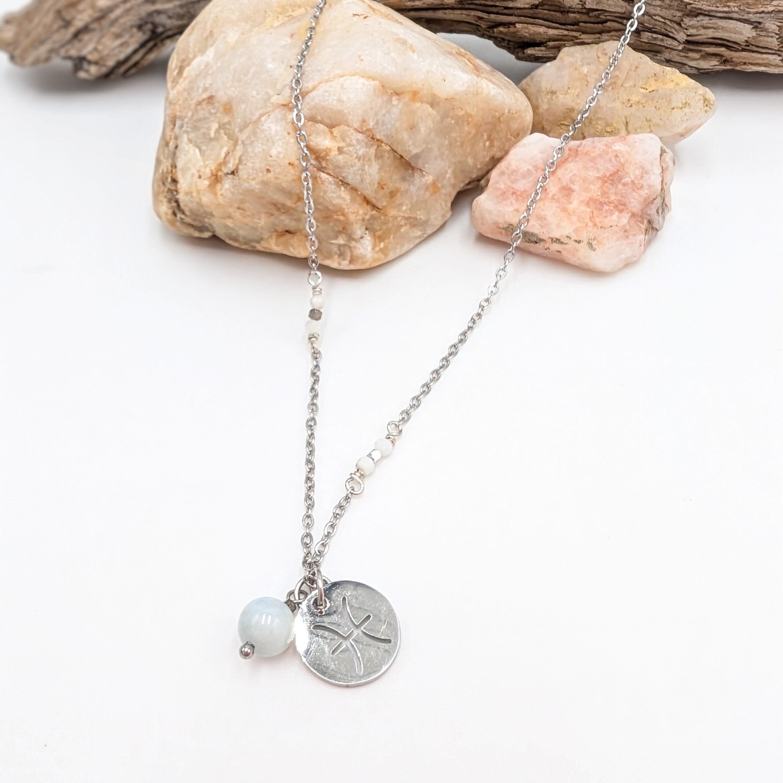 Zodiac Sign Necklace- Pisces Feb 19- Mar 20