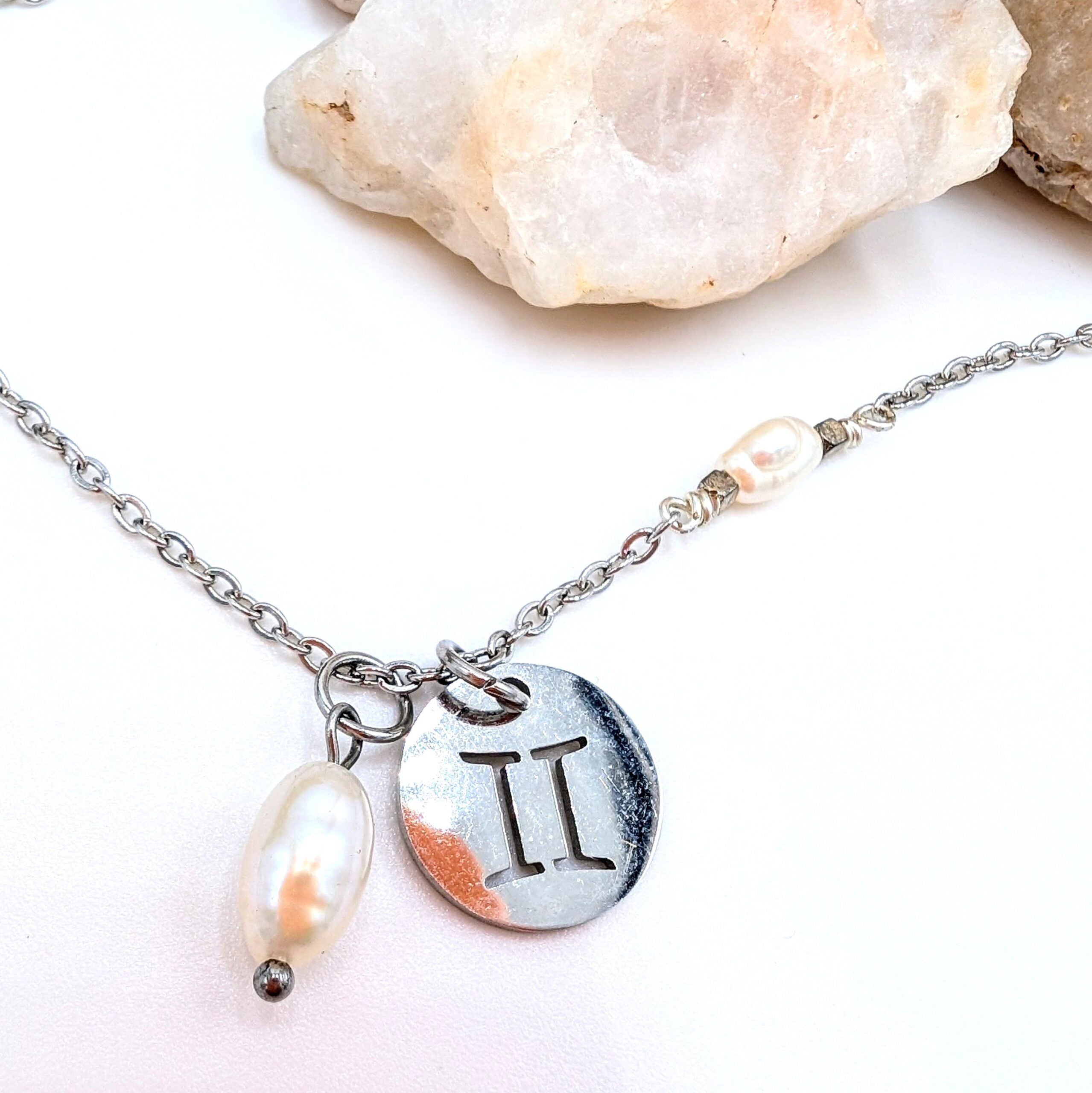 Zodiac Sign Necklace- Gemini May 21- Jun 20