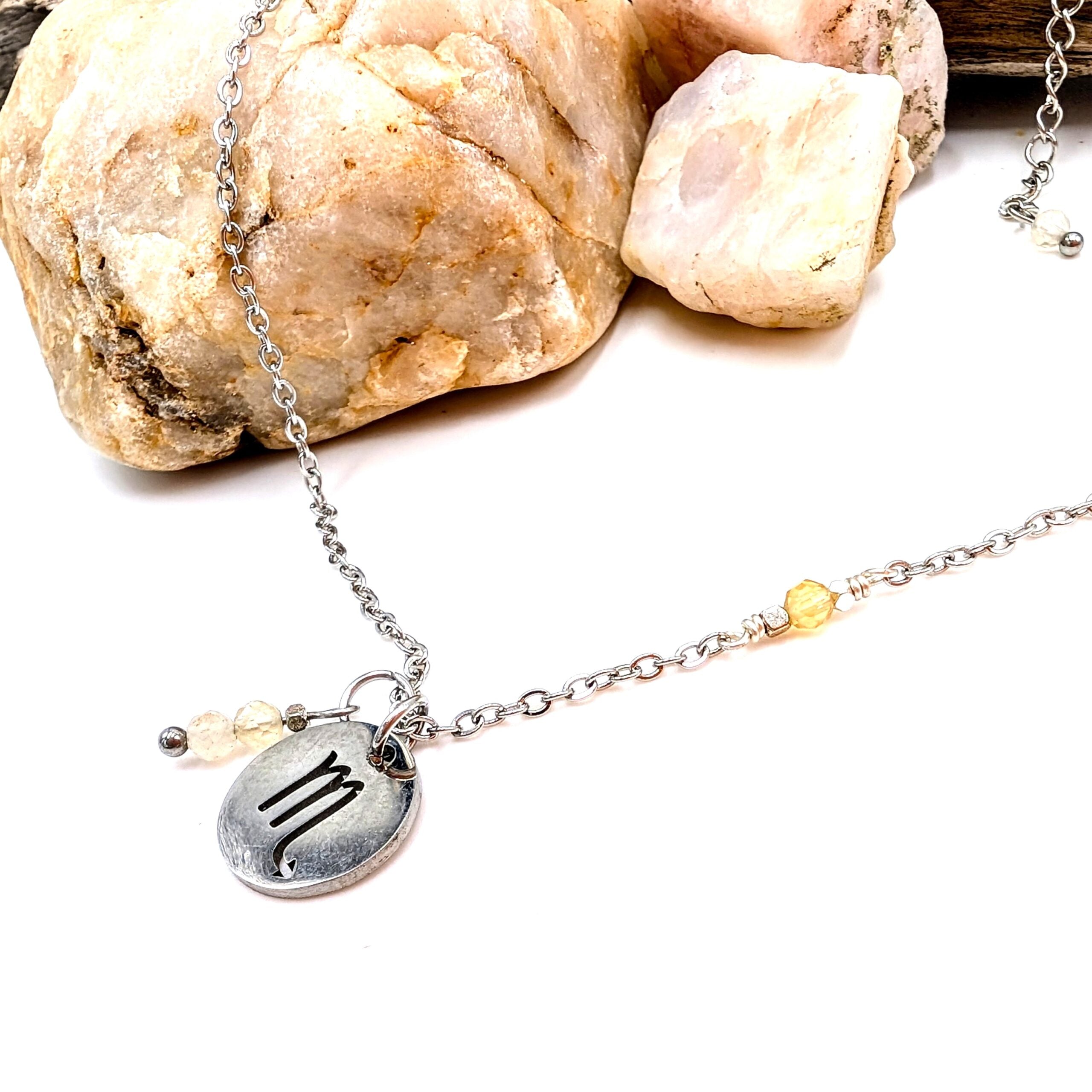 Zodiac Sign Necklace- Scorpio Oct 23- Nov 21