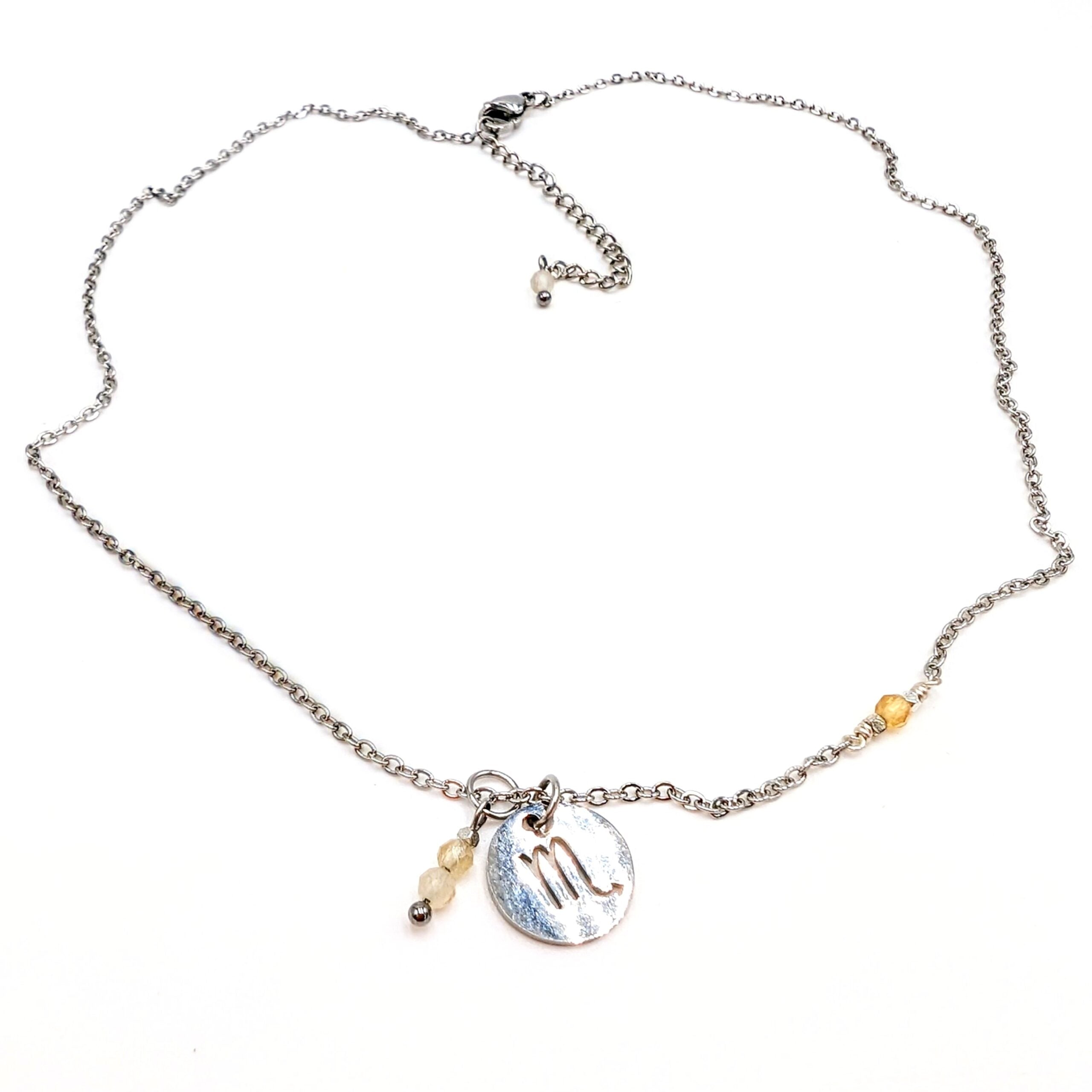 Zodiac Sign Necklace- Scorpio Oct 23- Nov 21
