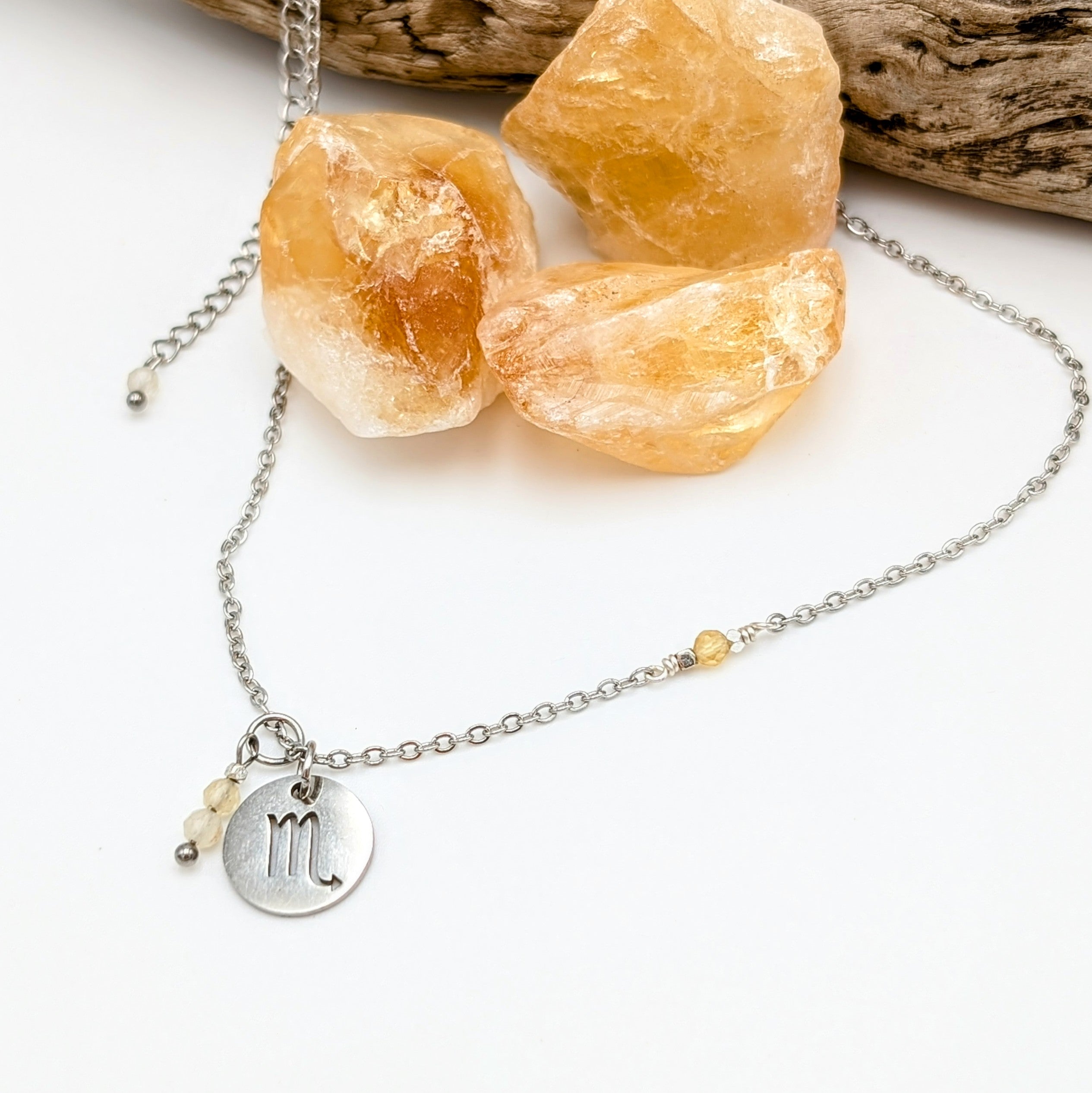 Zodiac Sign Necklace- Scorpio Oct 23- Nov 21
