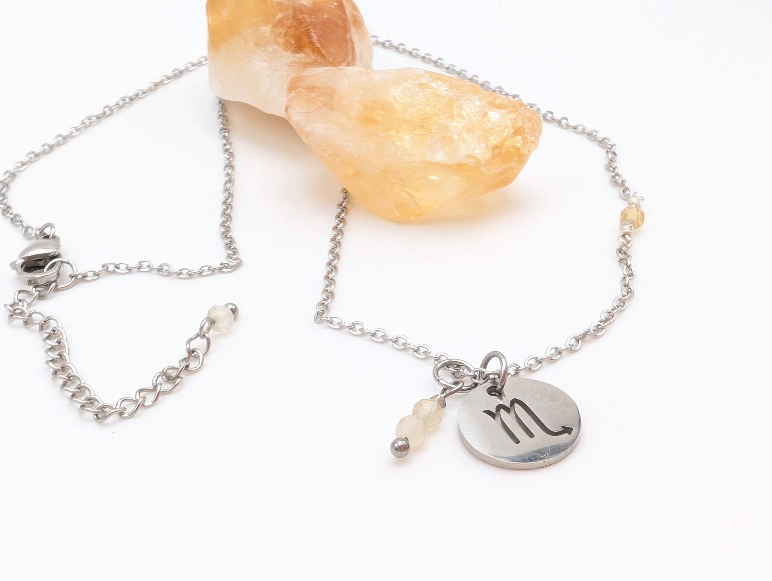 Zodiac Sign Necklace- Scorpio Oct 23- Nov 21