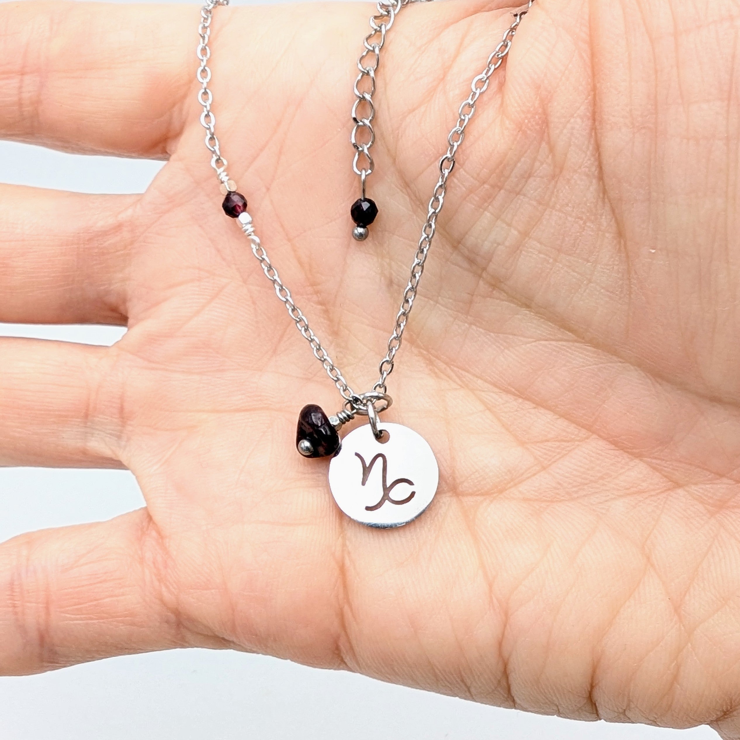 Zodiac Sign Necklace- Capricorn Dec 22- Jan 20