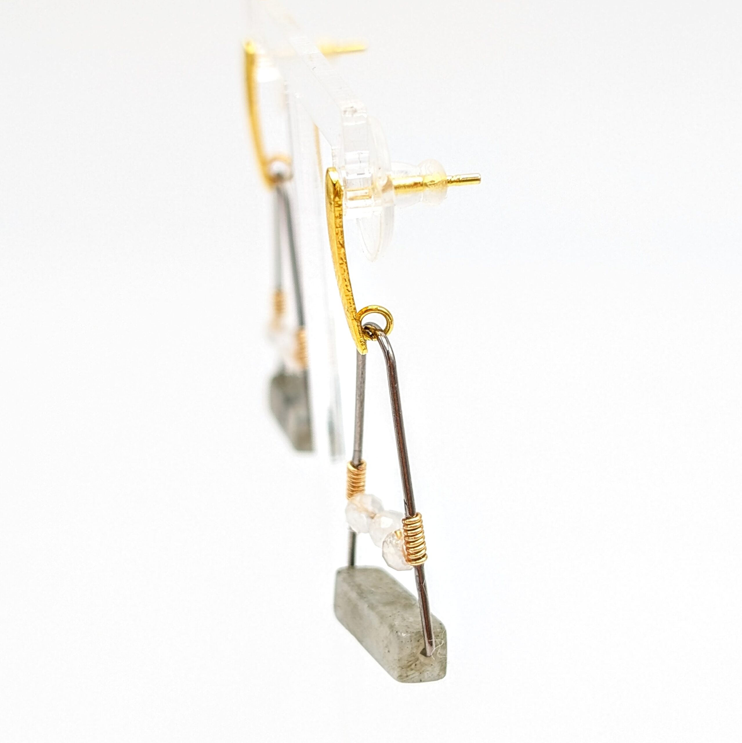Celestial Harmony Triangle Earrings
