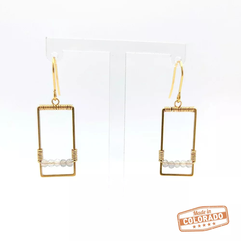 Serenity Turquoise and Labradorite earrings