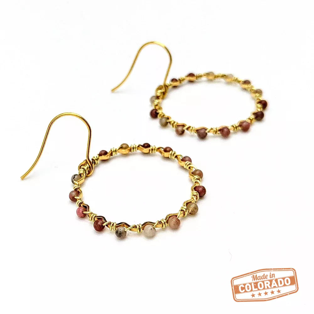 Some Kiss Rhodochrosite Hoops